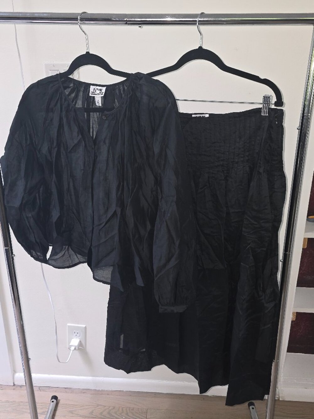Tiktok famous target black top and skirt set